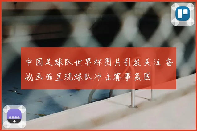 中国足球队世界杯图片引发关注 备战画面呈现球队冲击赛事氛围